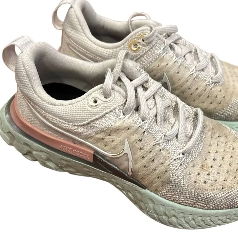Nike React Infinity Run Flyknit – Phantom/Pink/Mint | Women’s Size 5.5